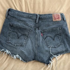 Levi’s 501 woman’s shorts- grey wash size 32